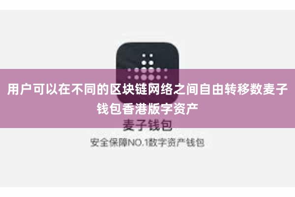 用户可以在不同的区块链网络之间自由转移数麦子钱包香港版字资产