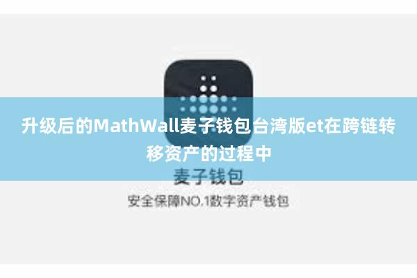 升级后的MathWall麦子钱包台湾版et在跨链转移资产的过程中